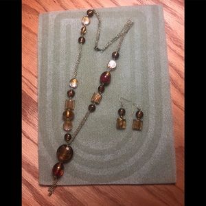 Handmade necklace and earrings
